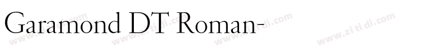 Garamond DT Roman字体转换
